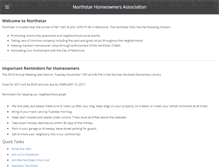 Tablet Screenshot of northstarhoa.org